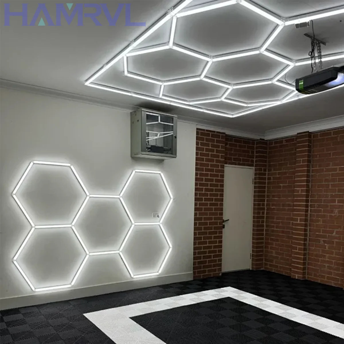 Hexagon Honeycomb LED Garage Light — 6W Ceiling Lamp