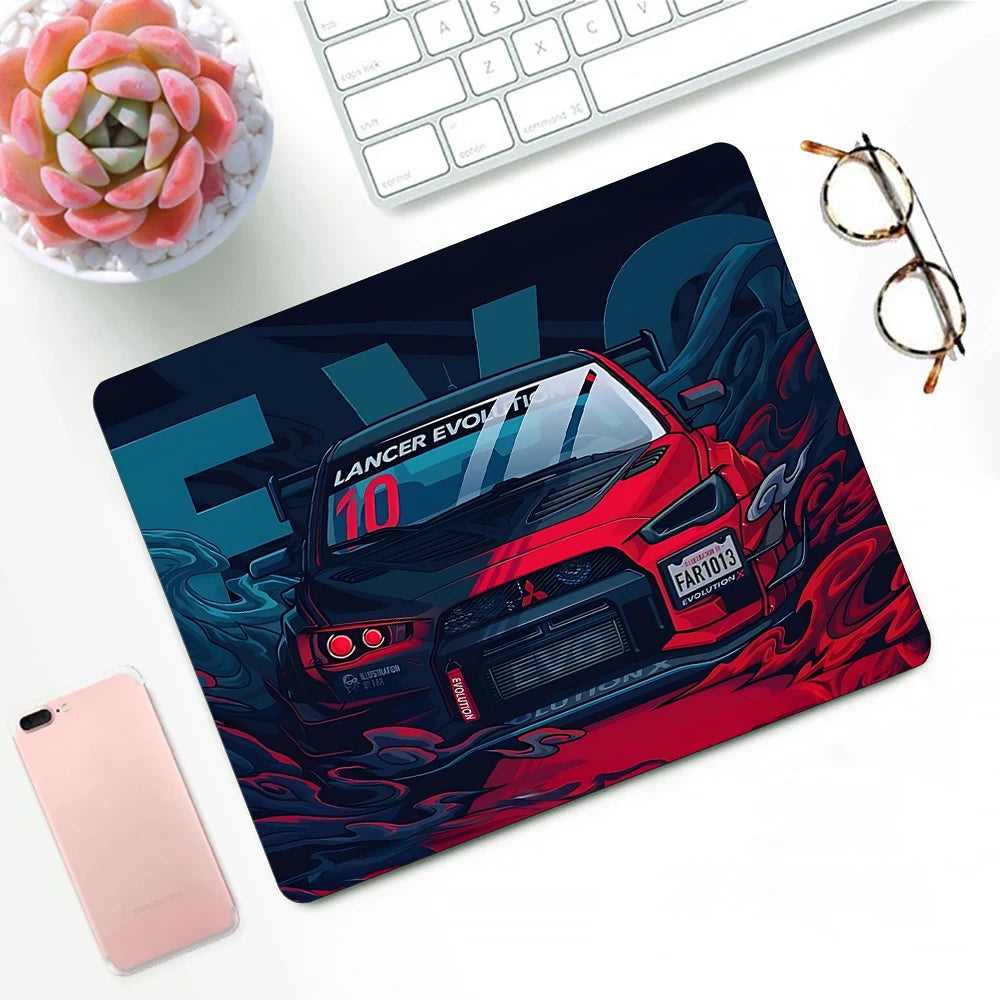 Sports Car Logo Desk Mat — Gaming Mouse Pad