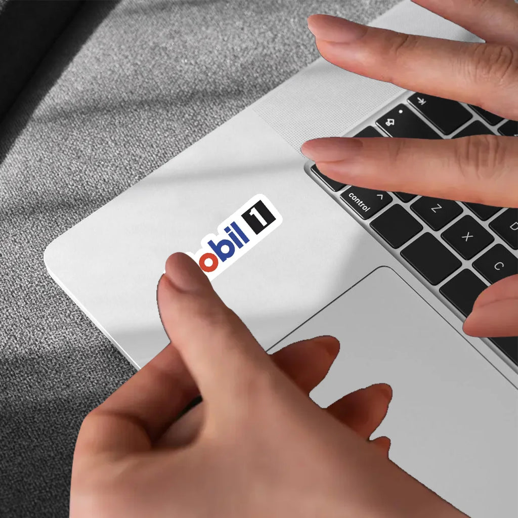 Mobil 1 Racing Sticker Pack — 9 Pcs Waterproof Decals