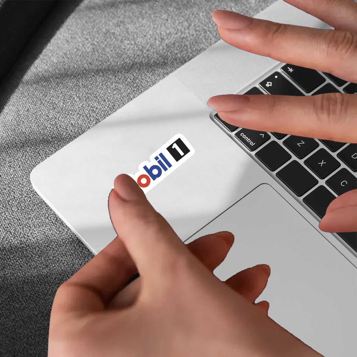 Mobil 1 Racing Sticker Pack — 9 Pcs Waterproof Decals