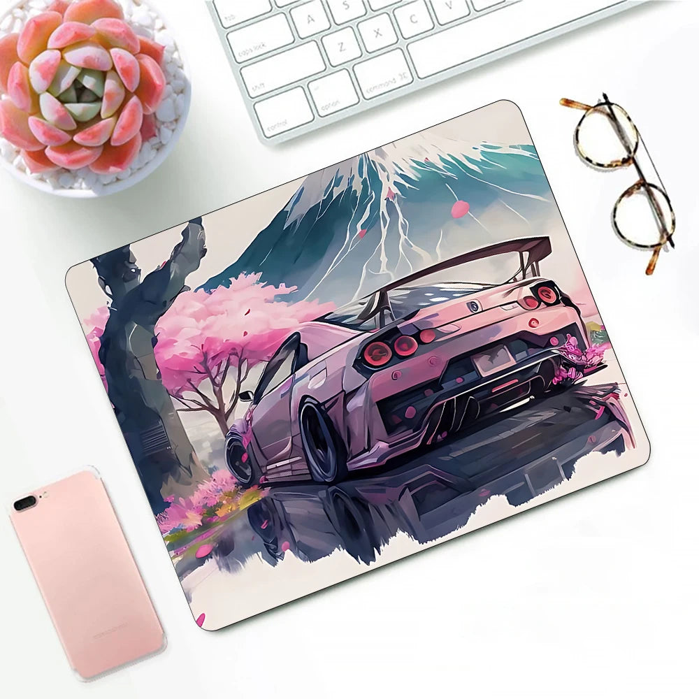 Sports Car Logo Desk Mat — Gaming Mouse Pad