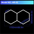 Hexagon Honeycomb LED Garage Lamp — IP65 Ceiling Light