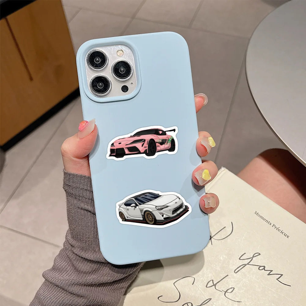 JDM Super Car Sticker Pack — 60 Pcs Waterproof Decals