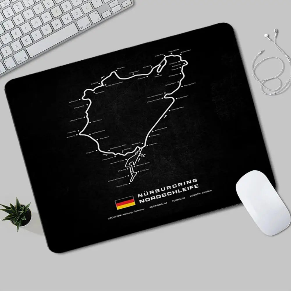 Nürburgring Desk Mat — Racing Track Gaming Mouse Pad