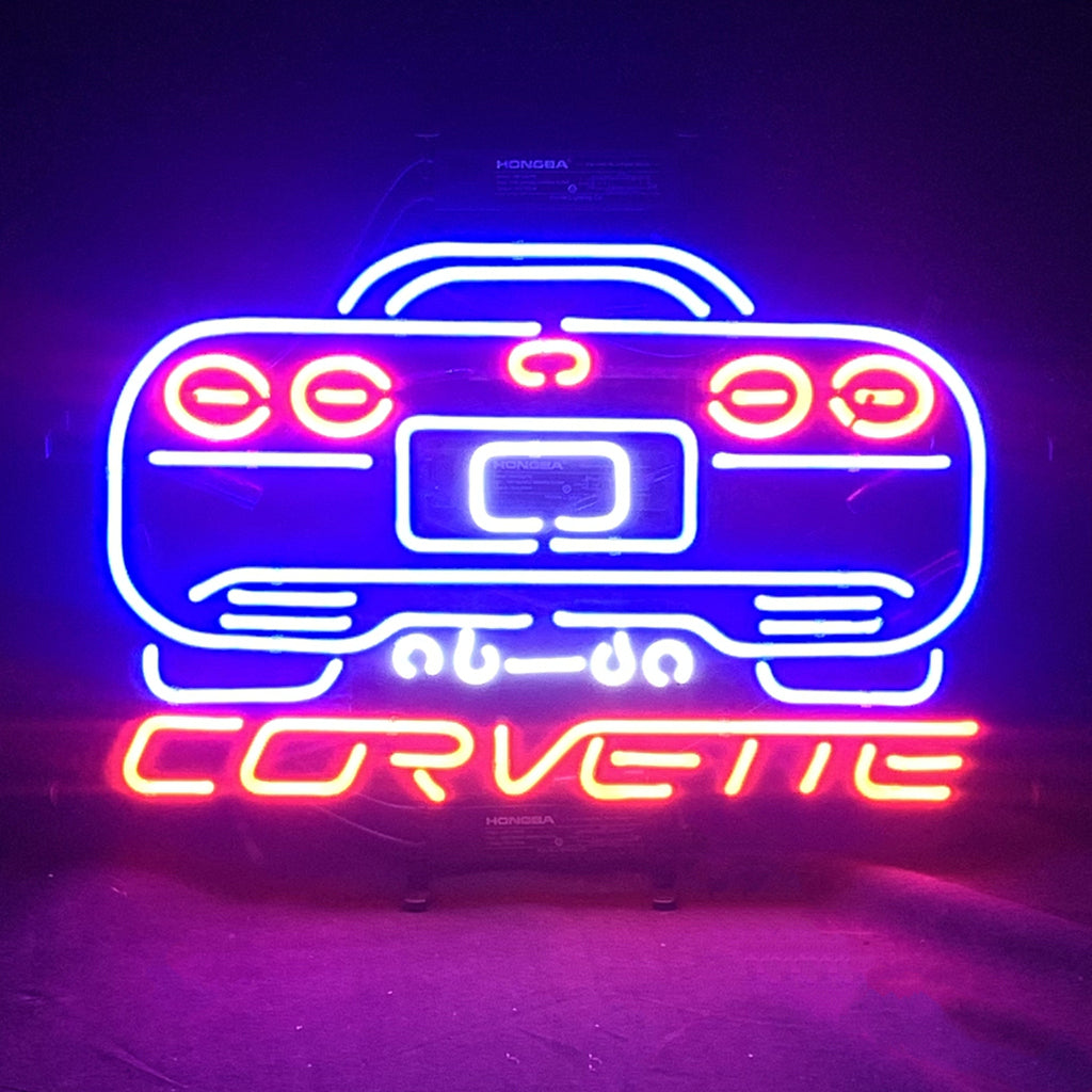 Corvette Neon Sign — Garage & Room Wall Light
