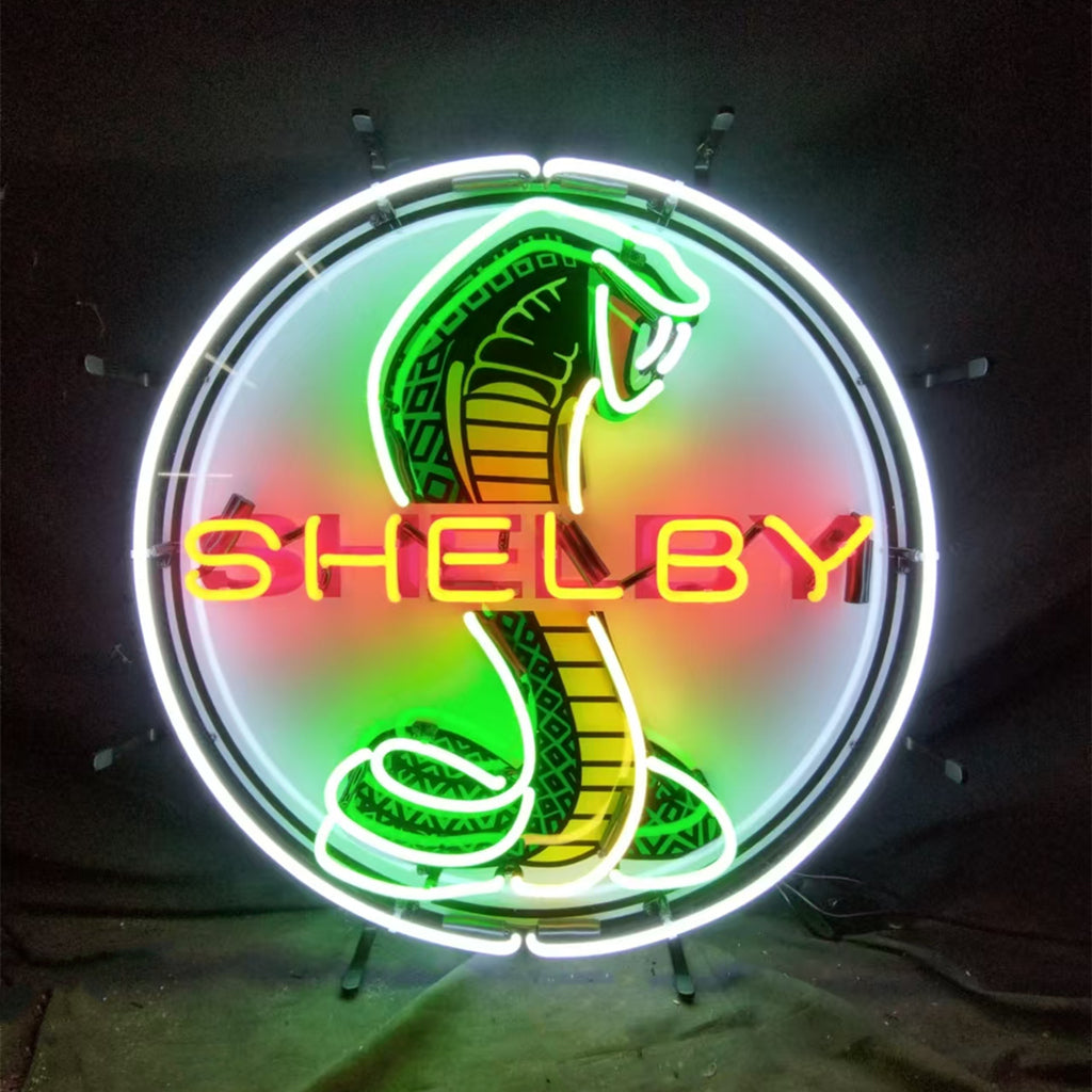 Shelby Cobra Neon Sign — Garage & Room Wall Light
