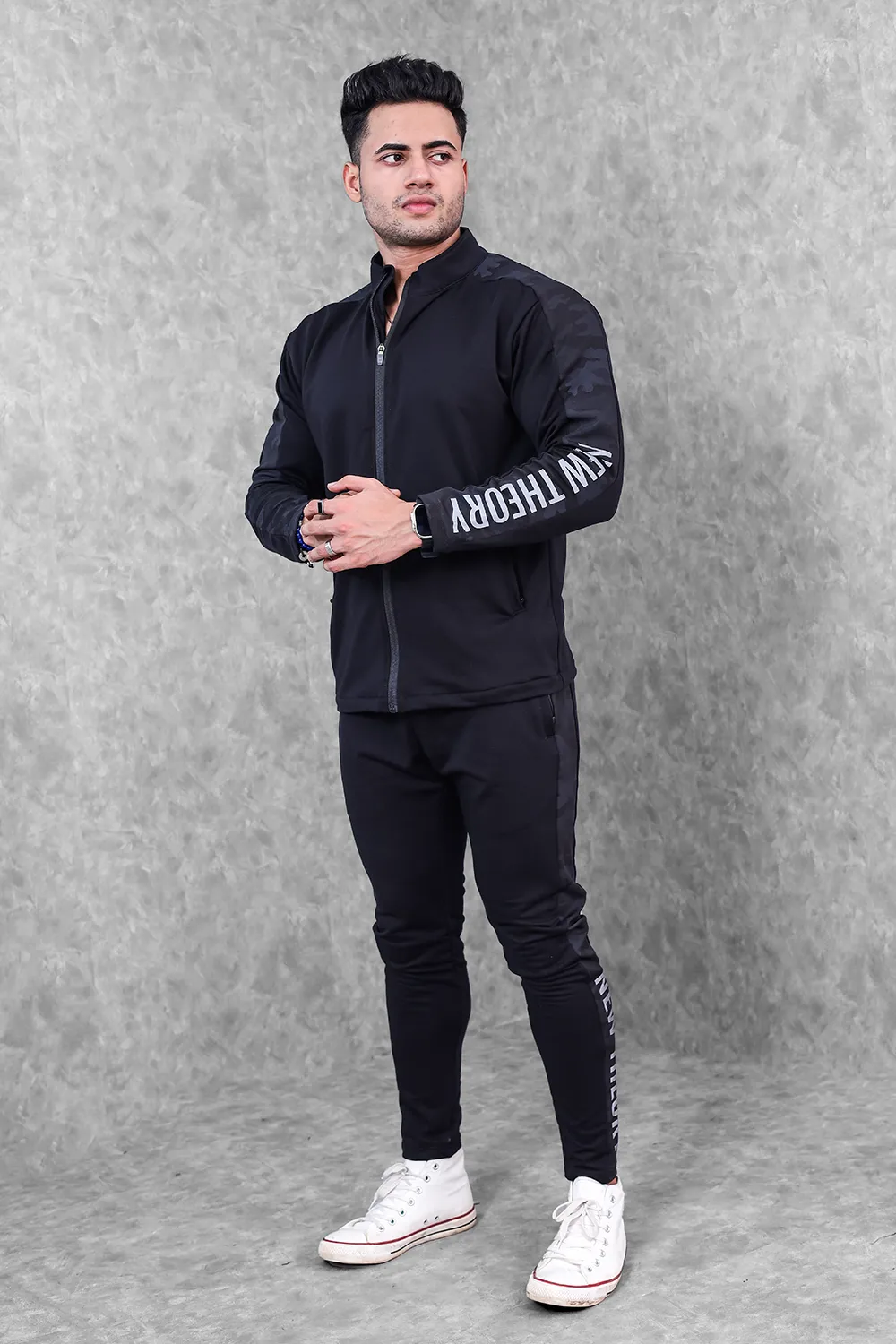 Active Camo Tracksuit- Black