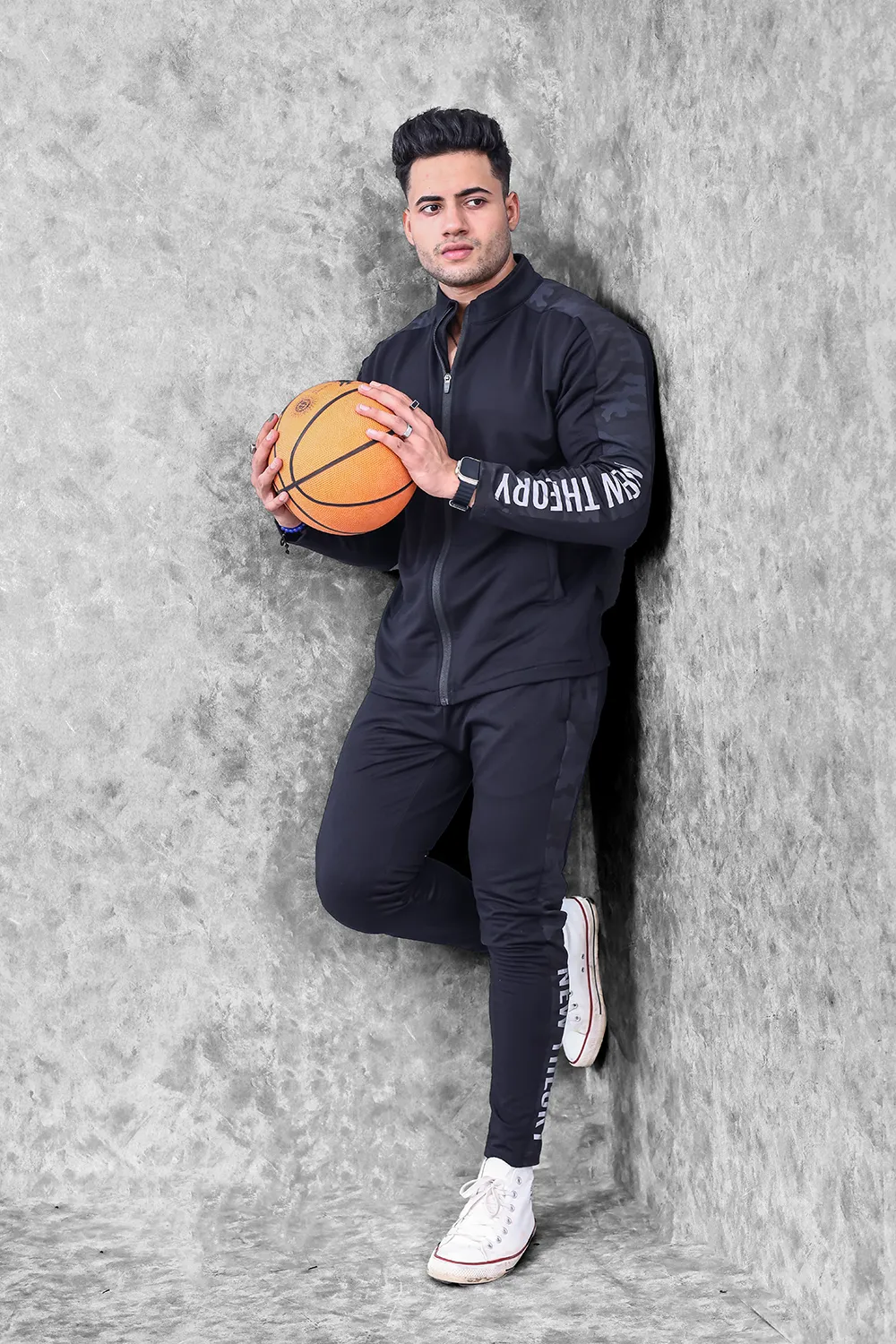 Active Camo Tracksuit- Black