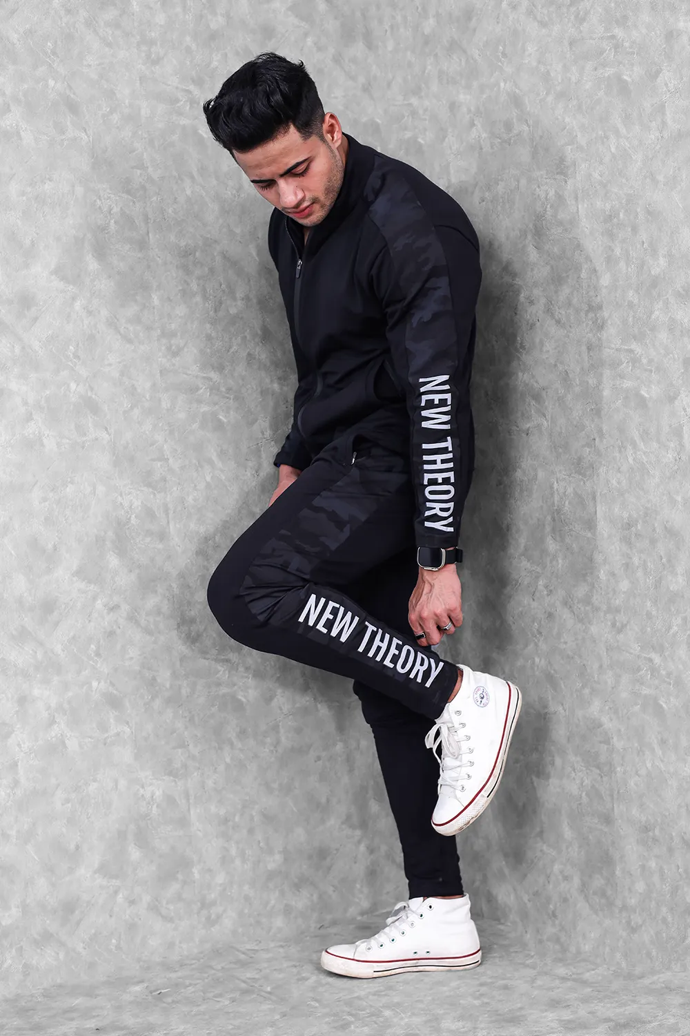 Active Camo Tracksuit- Black