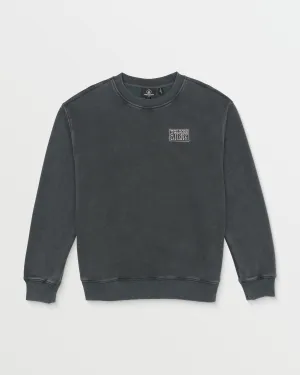 Backwash Crew Sweatshirt - Asphalt Black