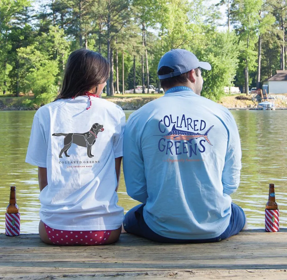 Beach Bound Bulldog: Short Sleeve T-Shirt - Palm Green