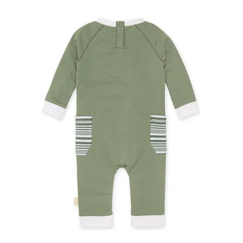 Burt's Bees Baby Boy Infant Jumpsuits - 100% Organic Cotton Breathable Jumpsuit Coveralls for Boys Preemie to 24 Months