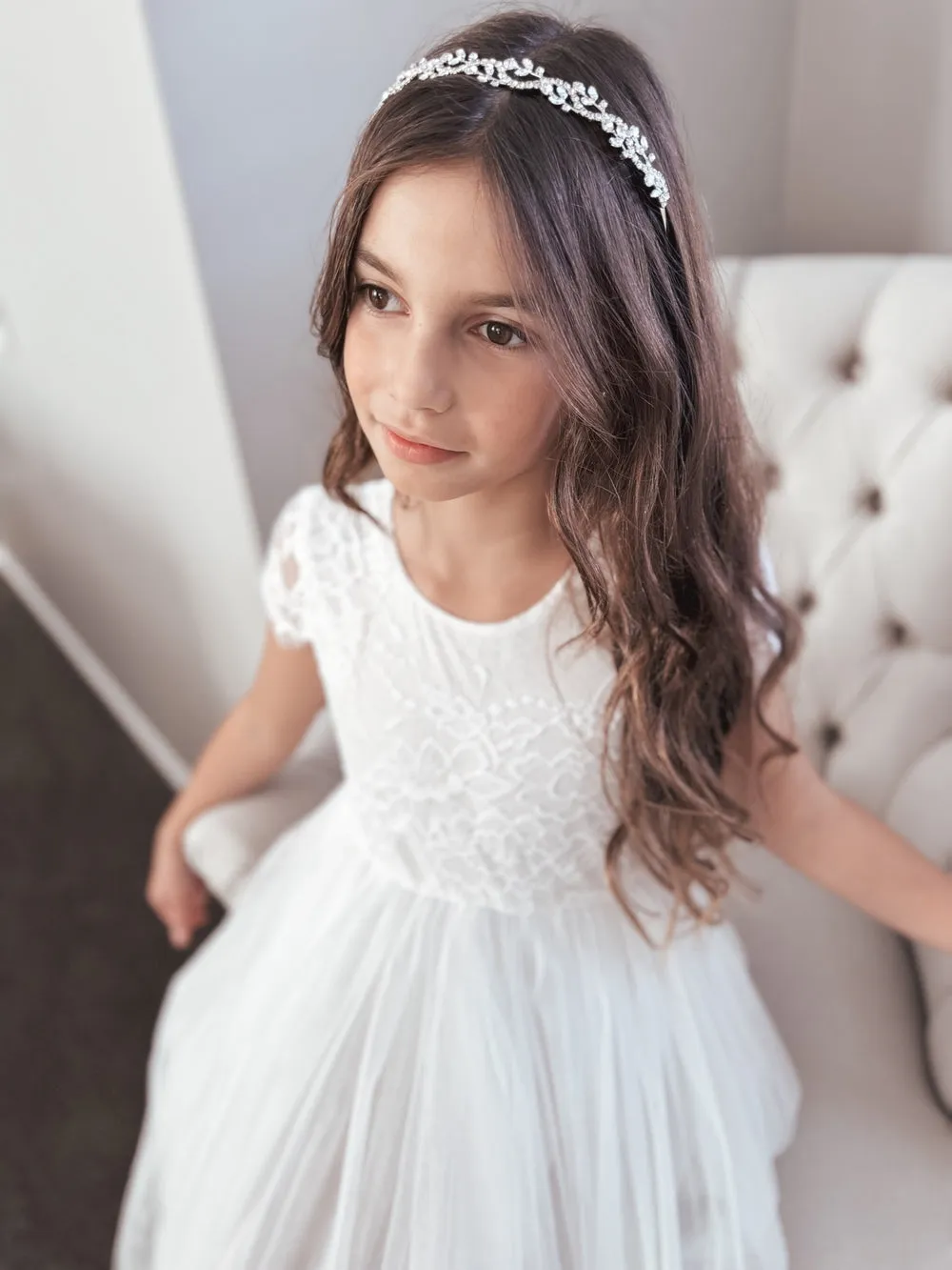 Celeste Girls Ivory Dress