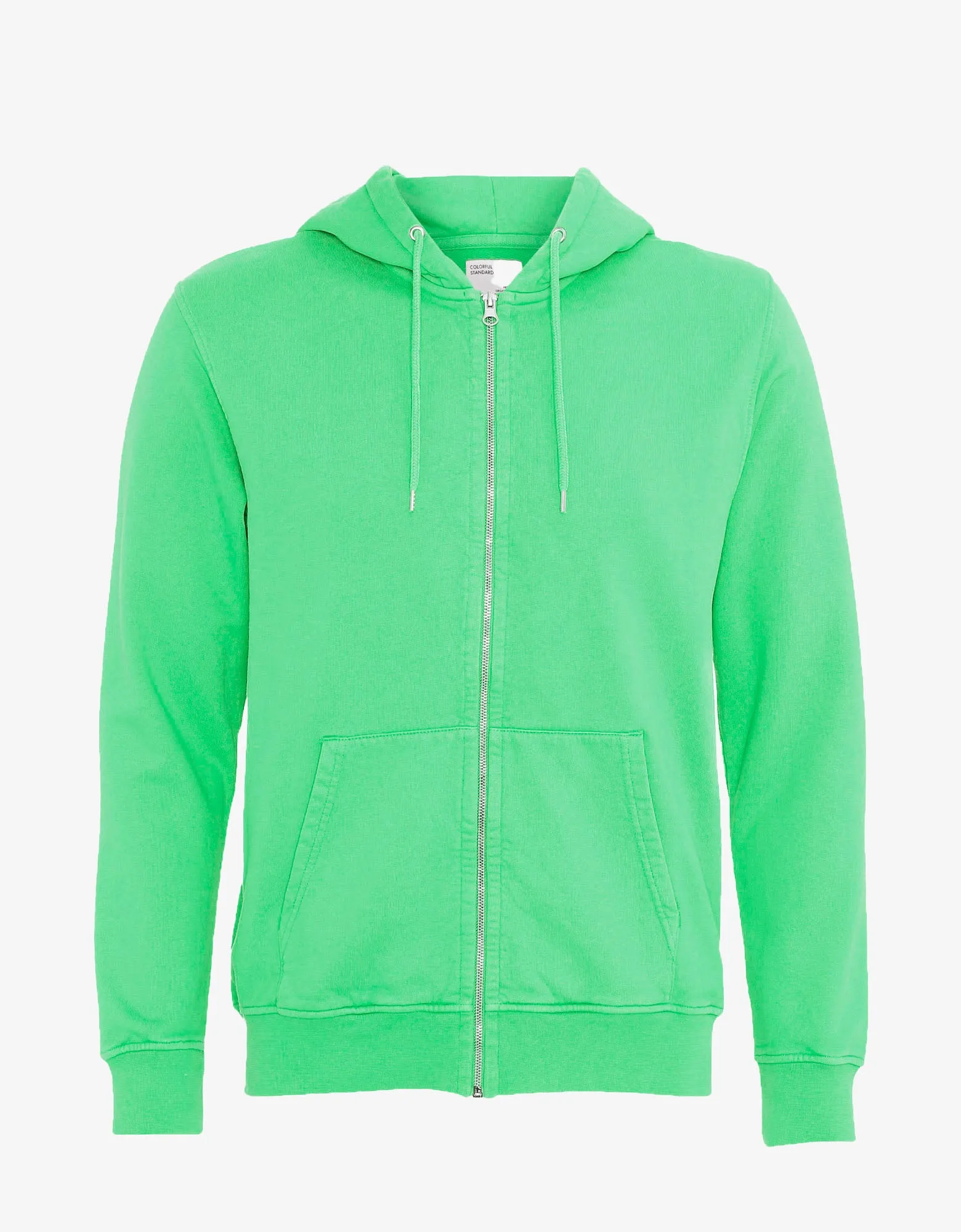 Classic Organic Zip Hood - Spring Green