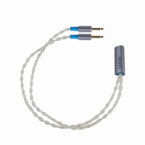 Dekoni Audio Ensemble Postsplit Silver Braided Headphone Connectors