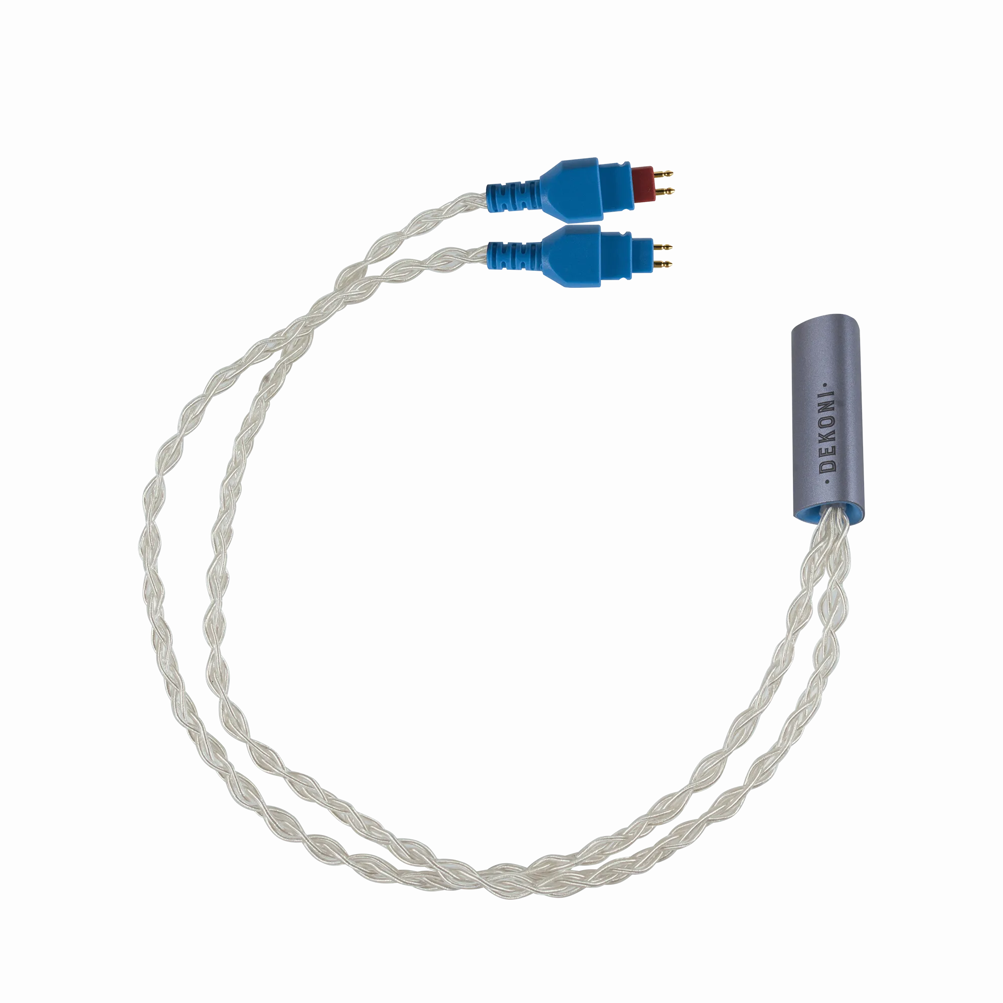 Dekoni Audio Ensemble Postsplit Silver Braided Headphone Connectors