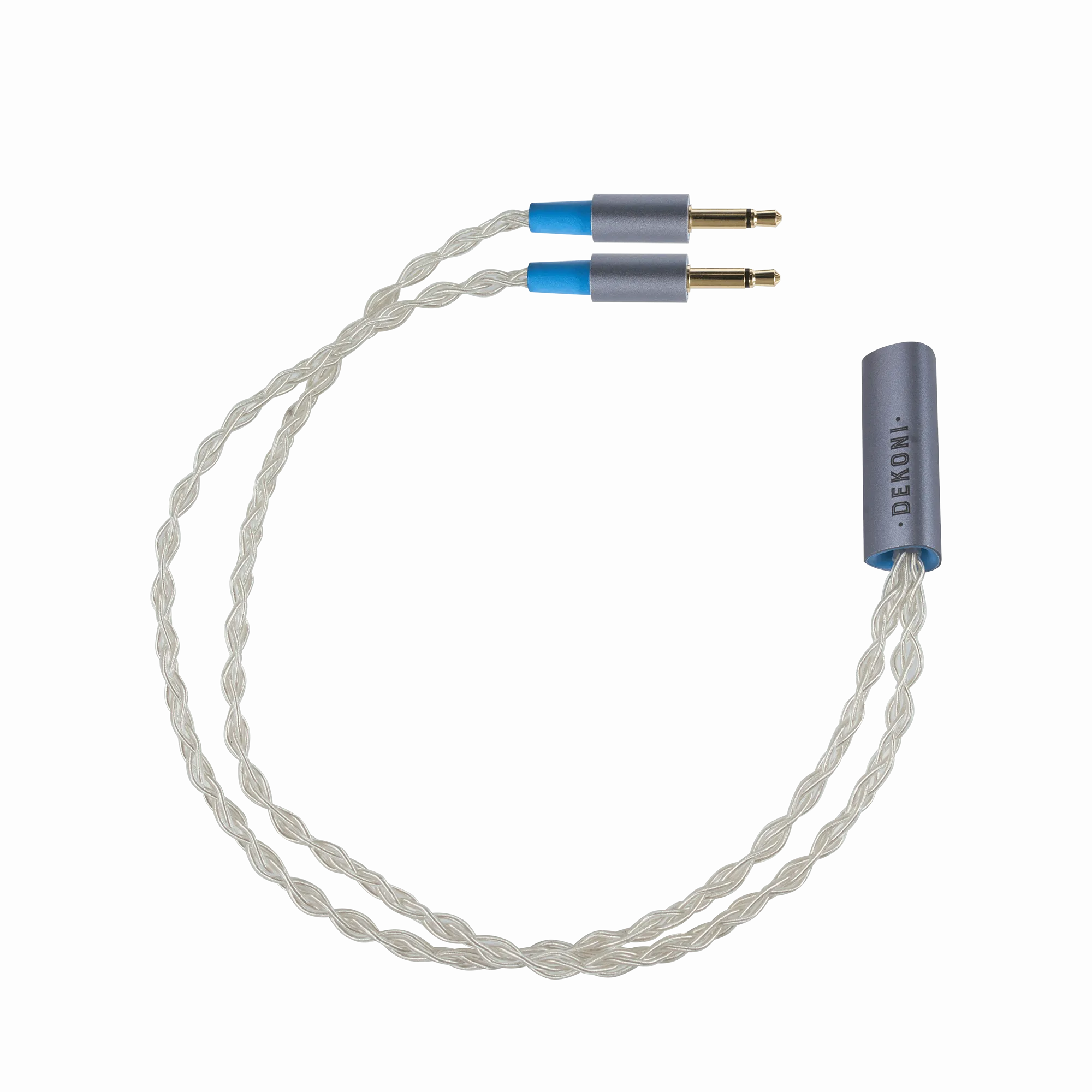 Dekoni Audio Ensemble Postsplit Silver Braided Headphone Connectors