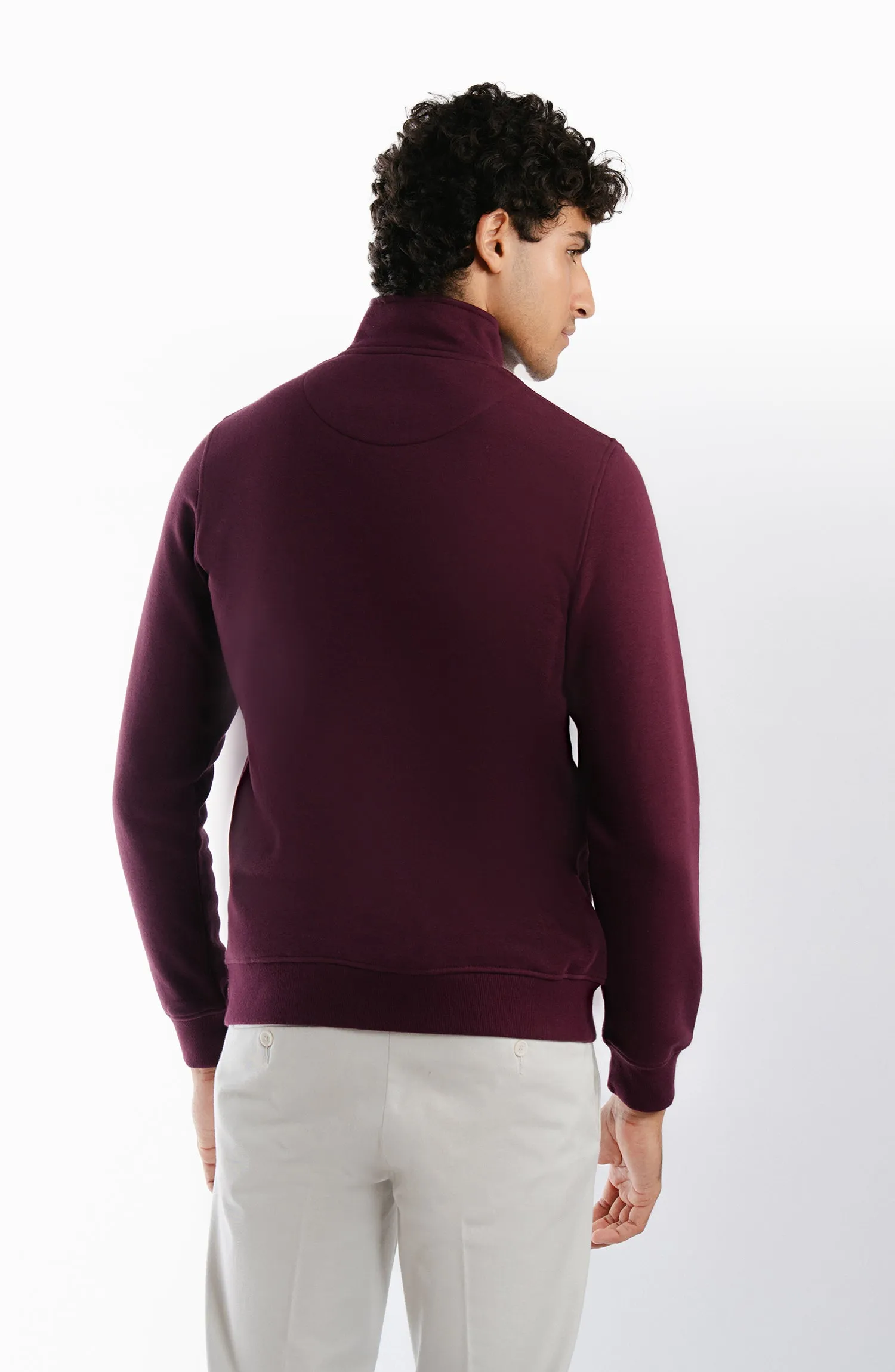 Fleece Pullover - Maroon