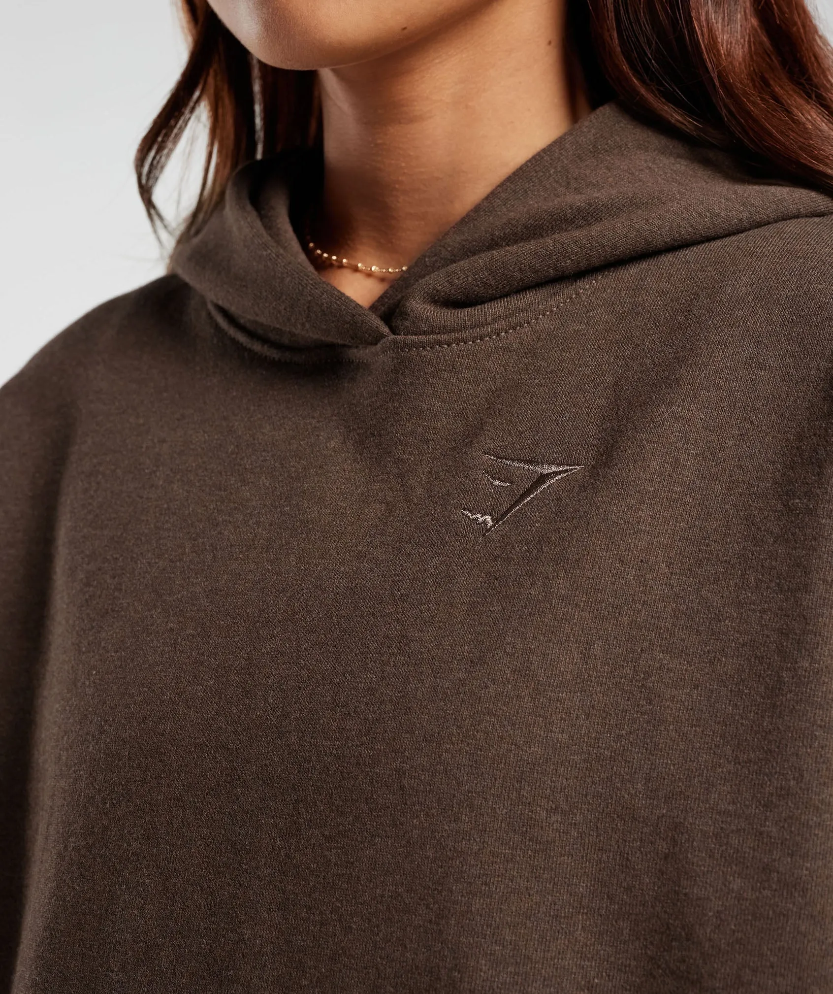 Gymshark Rest Day Sweats Hoodie - Cozy Brown Marl