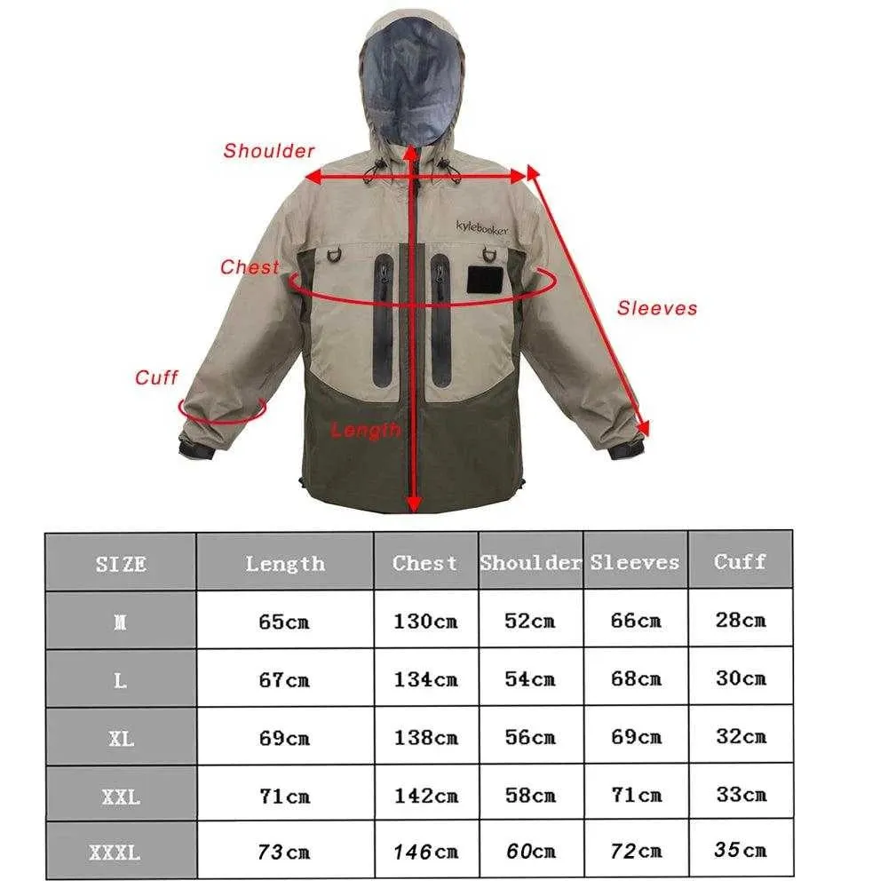 KyleBooker Men's Fishing Wading Jacket