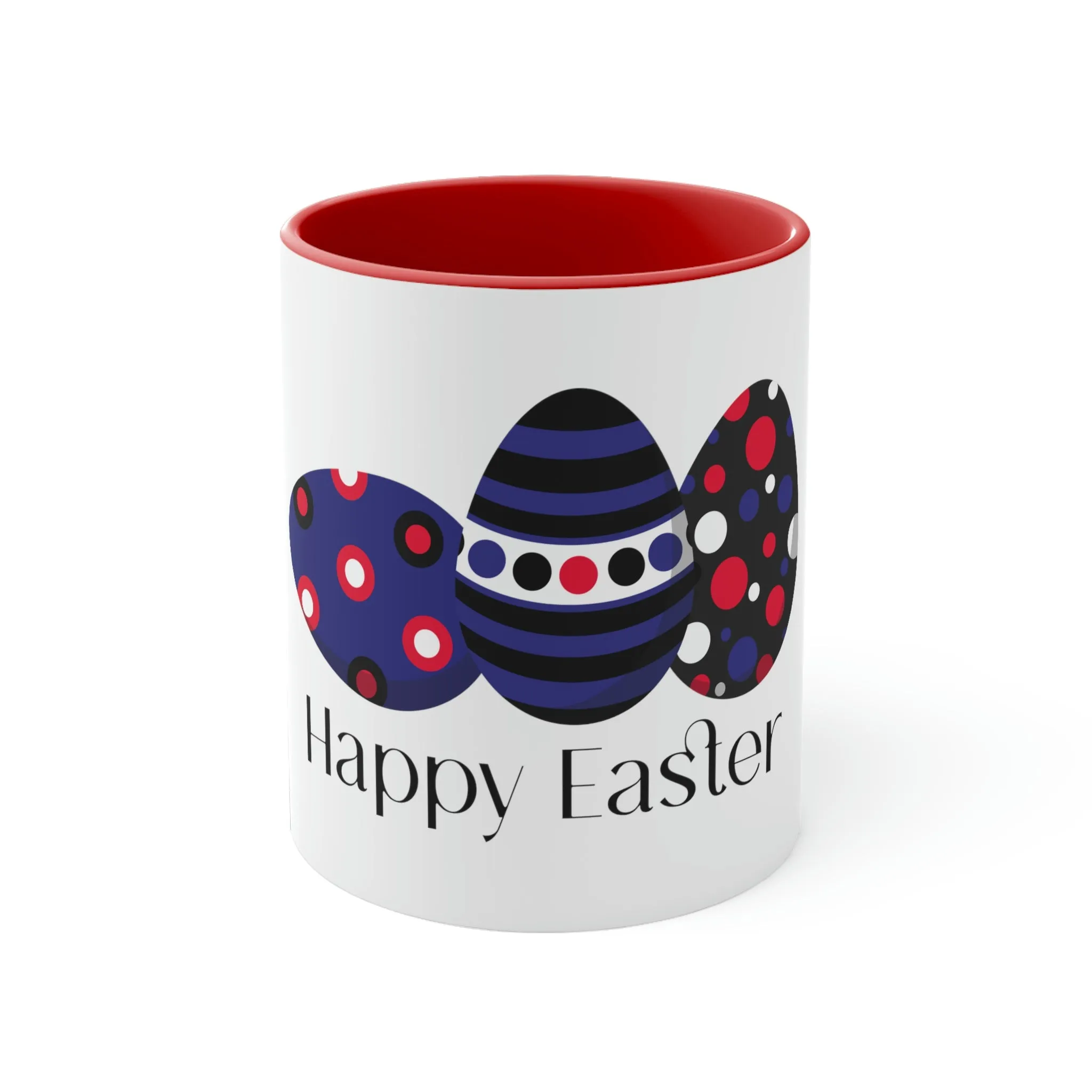 Leather Flag Accent Coffee Mug Easter Festival - Happy Easter