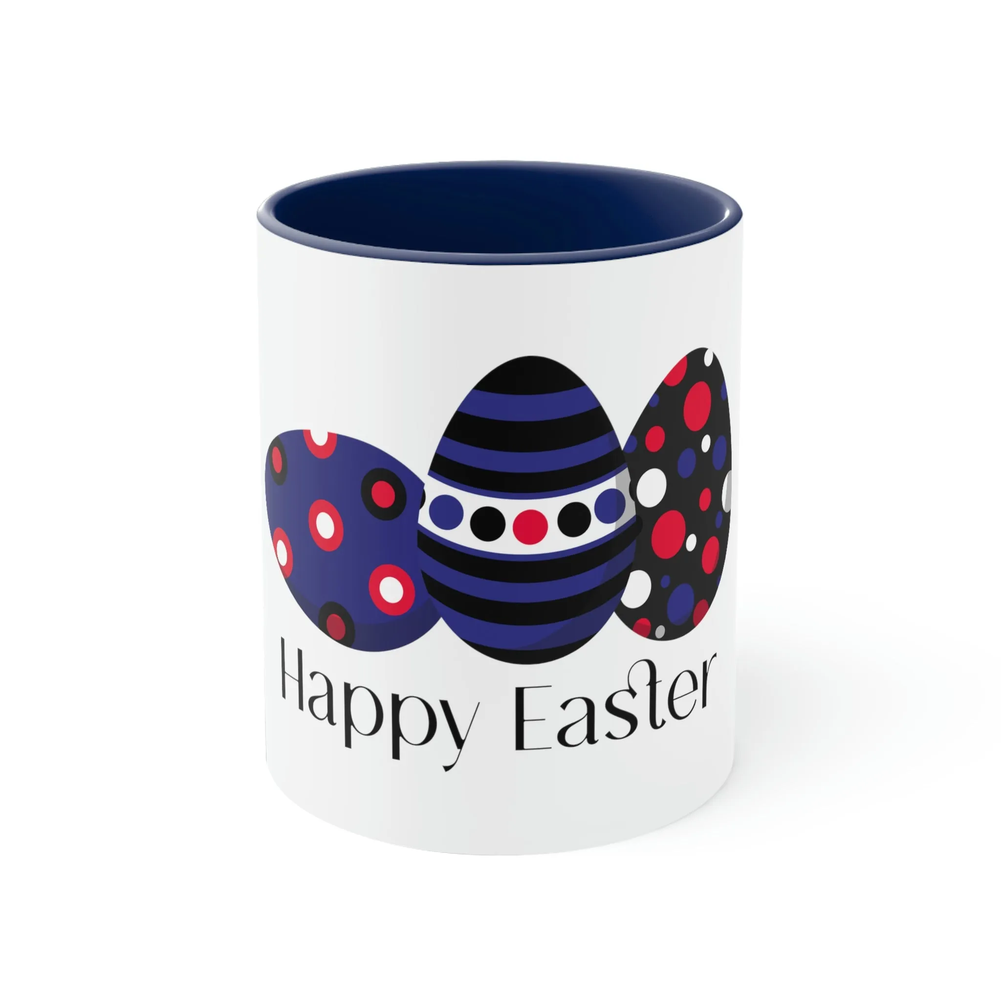 Leather Flag Accent Coffee Mug Easter Festival - Happy Easter