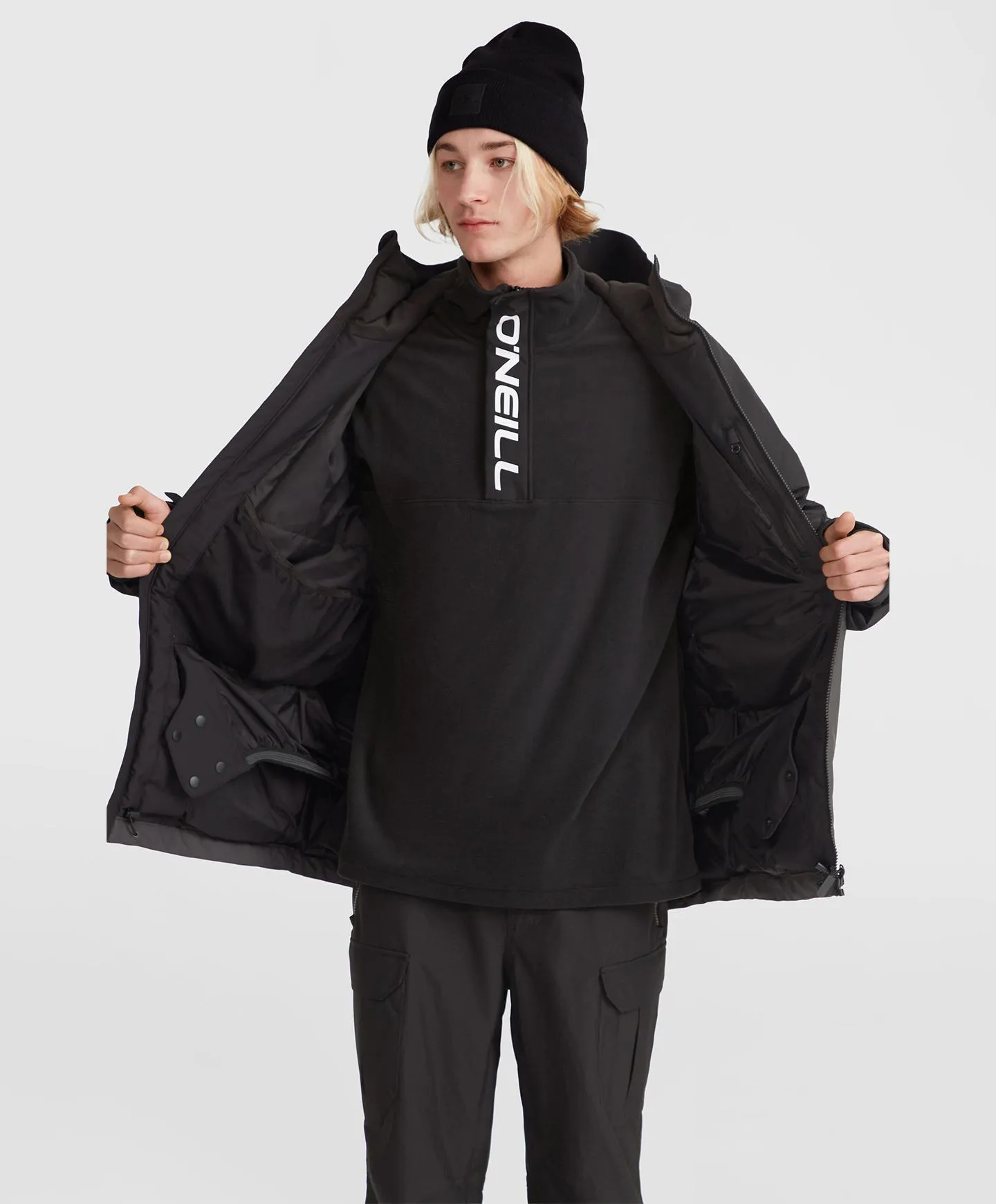 Men's Hammer Block Snow Jacket - Black Out