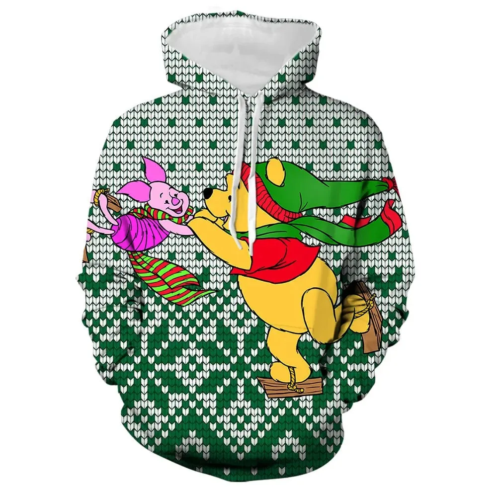 Mickey And Winnie Christmas Hoodies