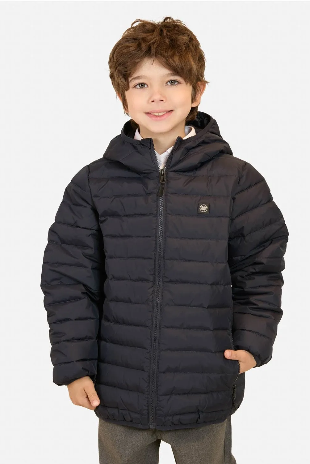 Parka Escolar Niño Azul Marino