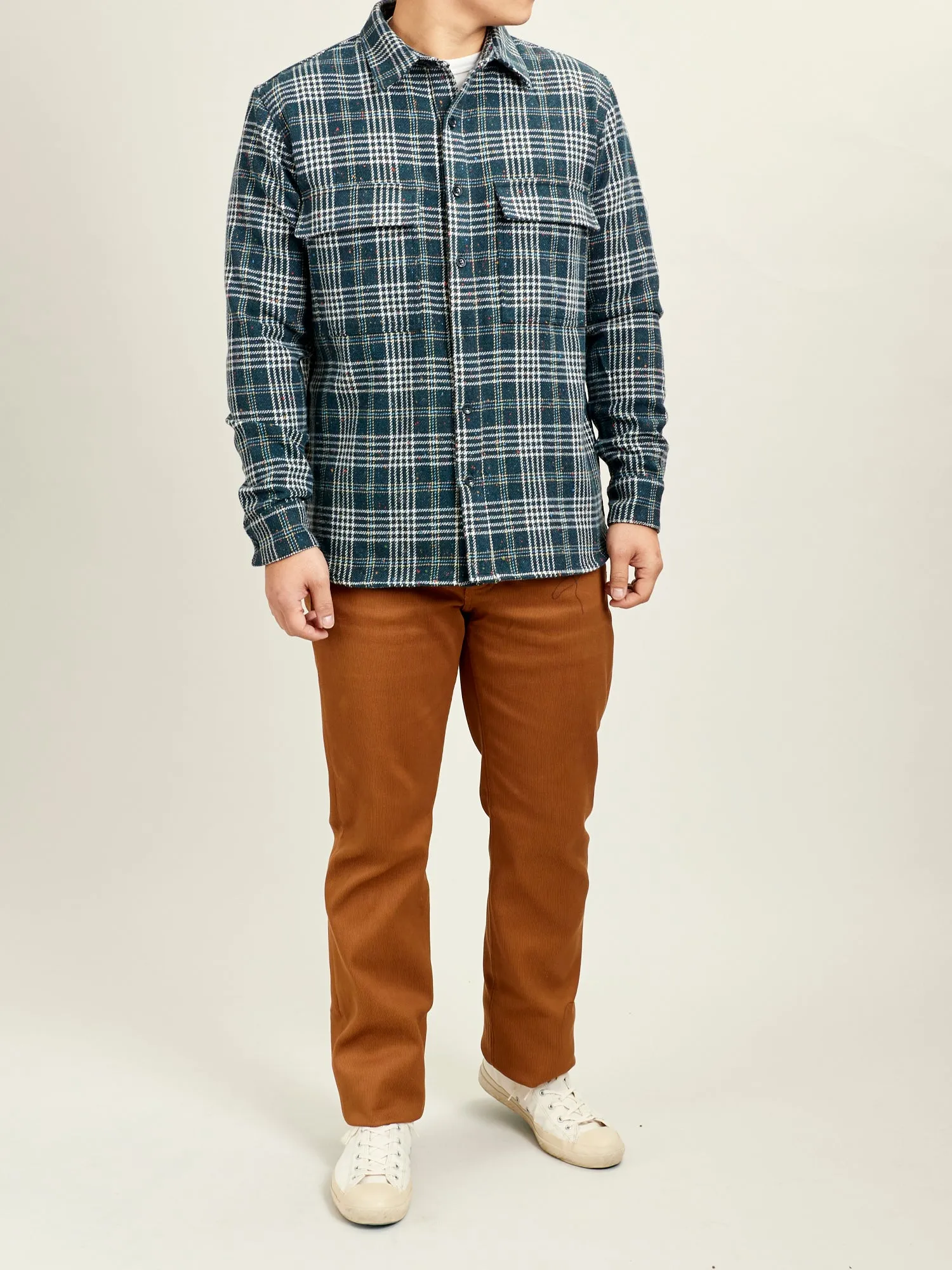 Phelps Flannel Shirt in Emerald