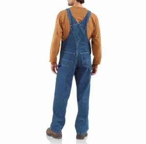 R07 - Washed Bib Overall - Unlined (Denim)(Brown)