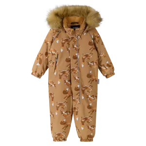 Reima Toddlers' Lappi Waterproof Snowsuit - Peanut Brown