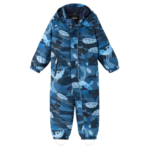 Reima Toddlers' Puhuri Waterproof Snowsuit - Navy Blue