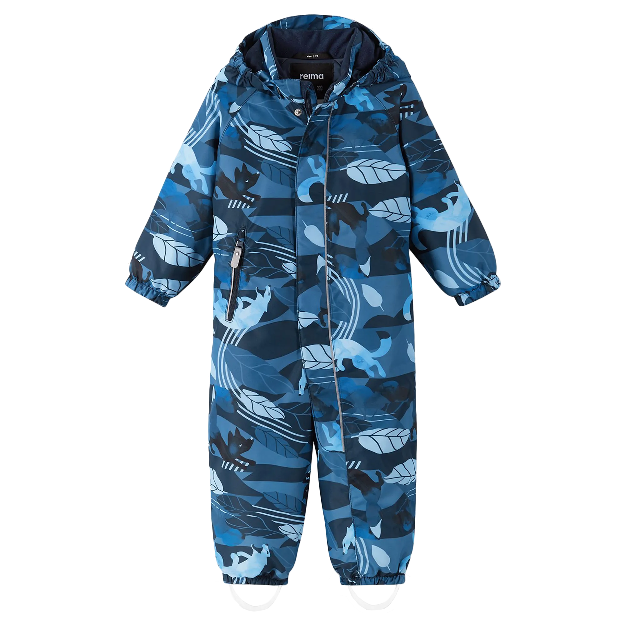 Reima Toddlers' Puhuri Waterproof Snowsuit - Navy Blue