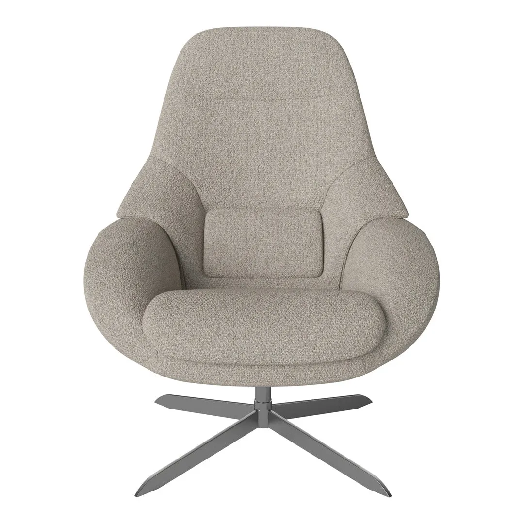 Saga Grand Armchair - Swivel Base w/ Return