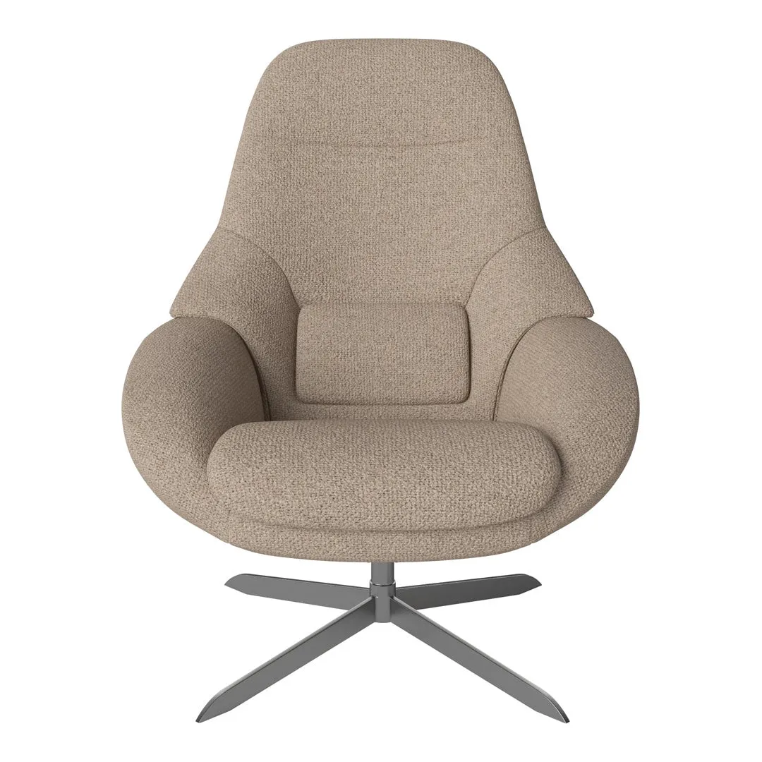 Saga Grand Armchair - Swivel Base w/ Return