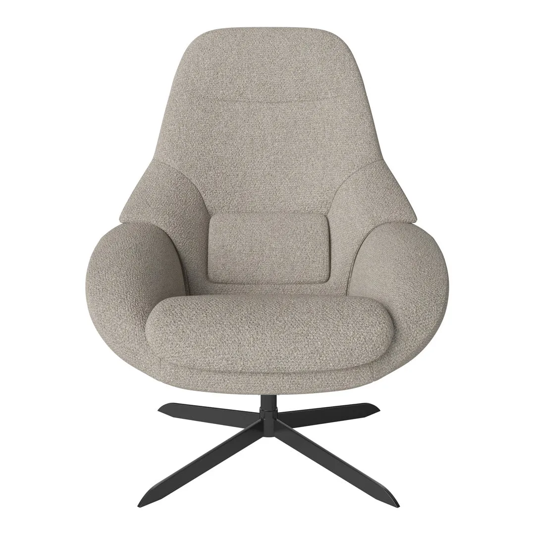 Saga Grand Armchair - Swivel Base w/ Return