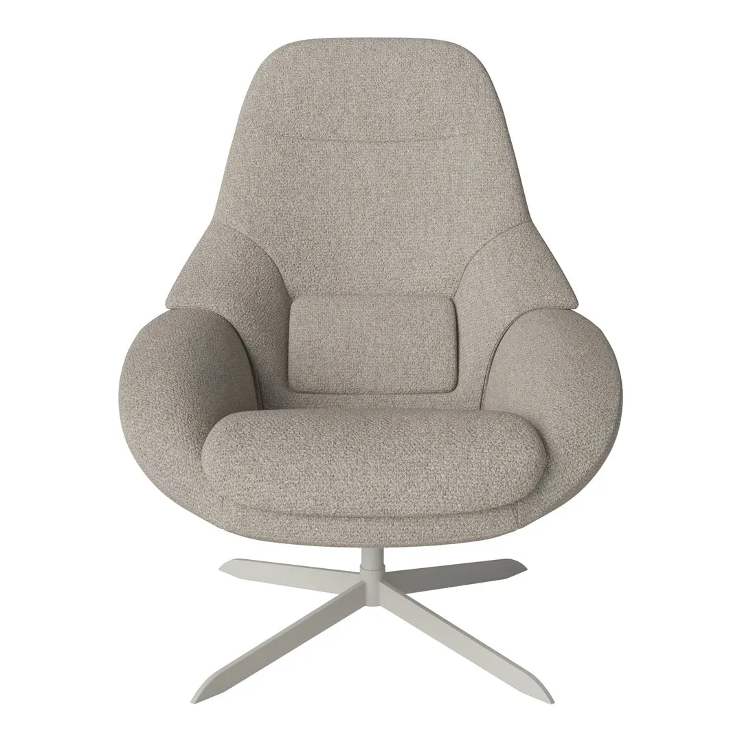 Saga Grand Armchair - Swivel Base w/ Return