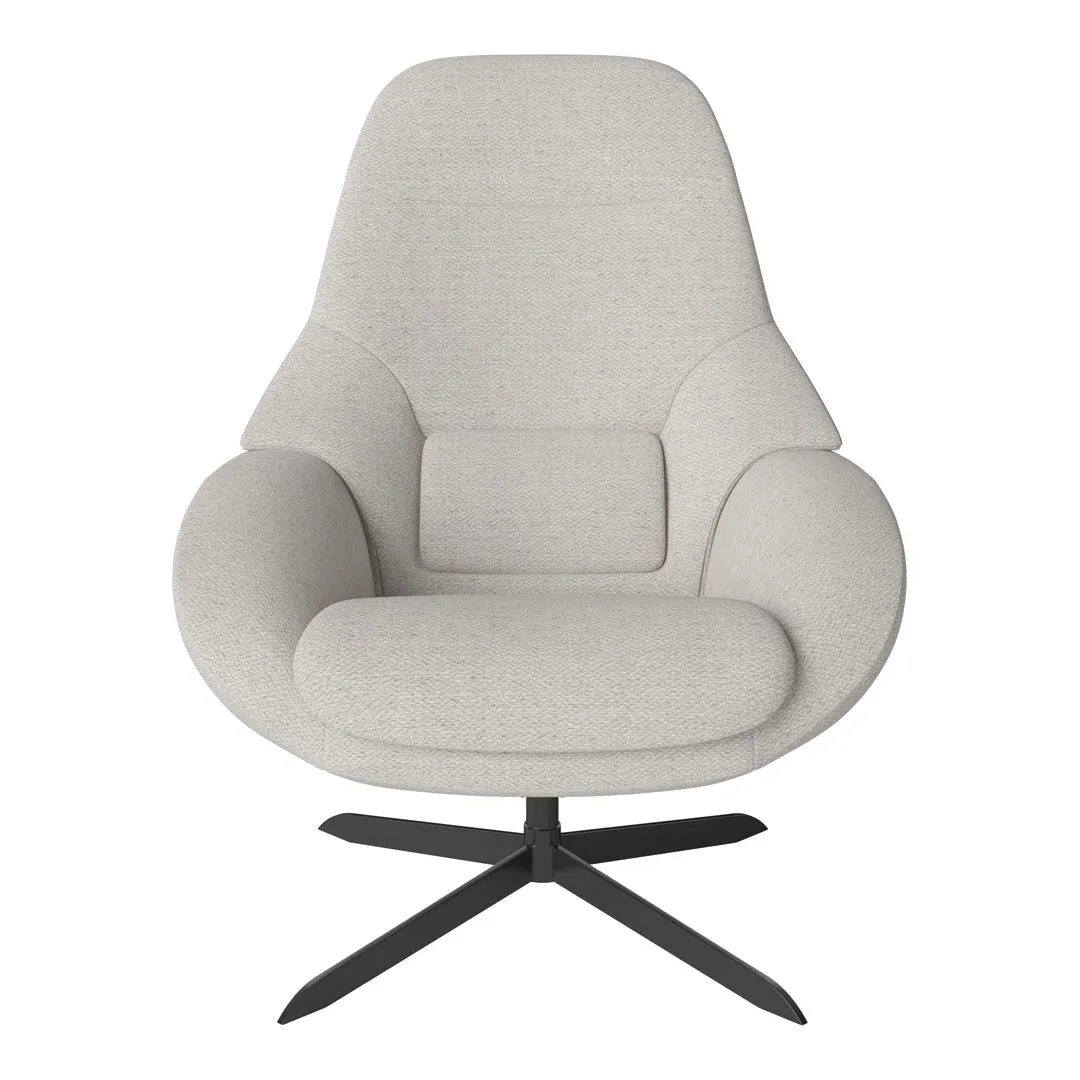 Saga Grand Armchair - Swivel Base w/ Return