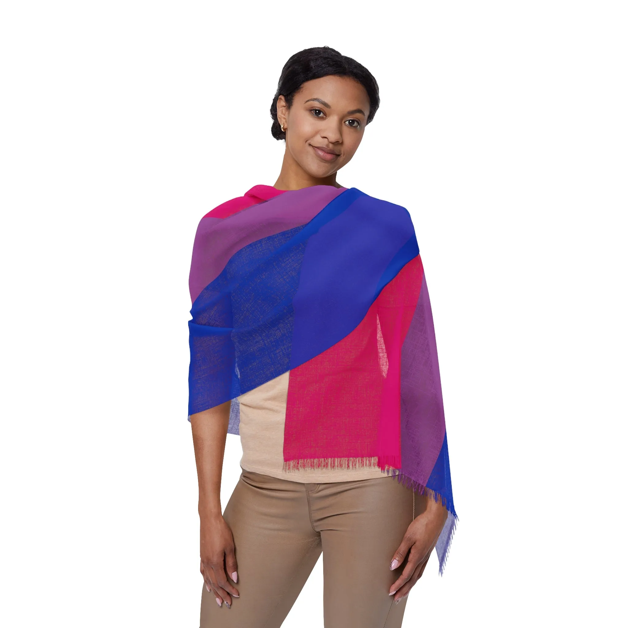 SHAVA CO Bisexual Flag Light Scarf