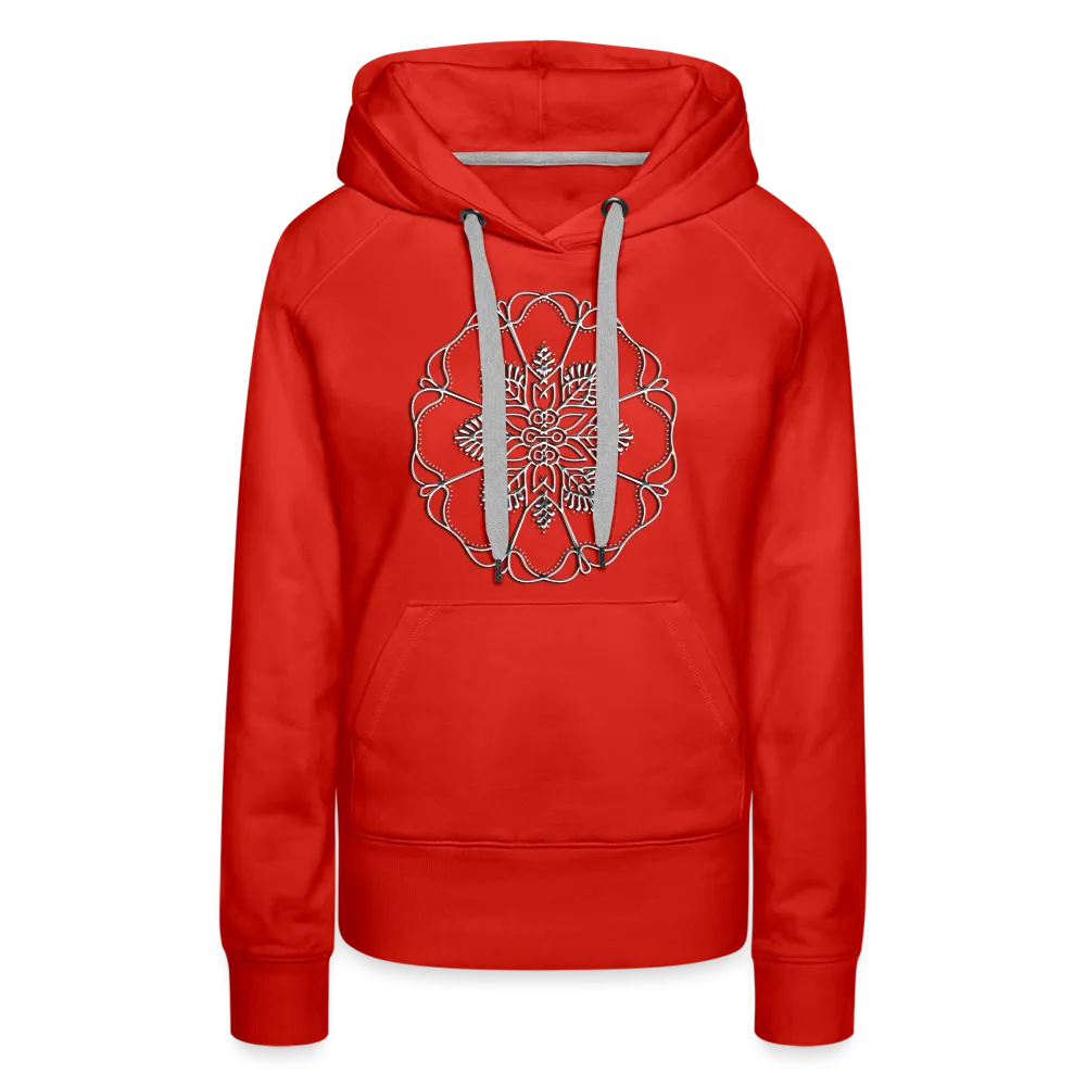 Silver Flor 1 Women’s Premium Hoodie