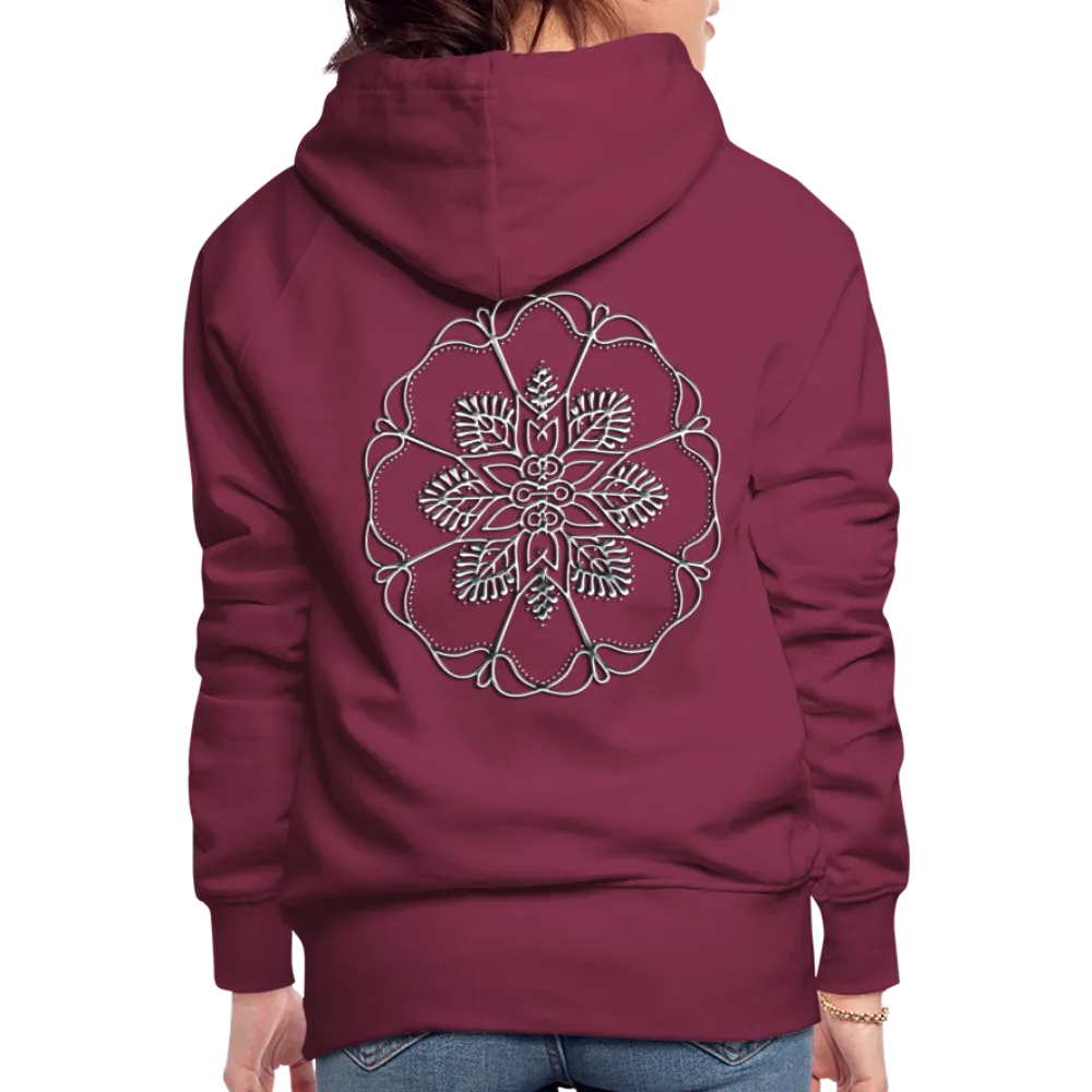 Silver Flor 1 Women’s Premium Hoodie