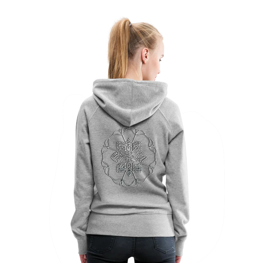 Silver Flor 1 Women’s Premium Hoodie