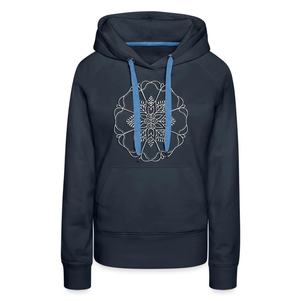 Silver Flor 1 Women’s Premium Hoodie