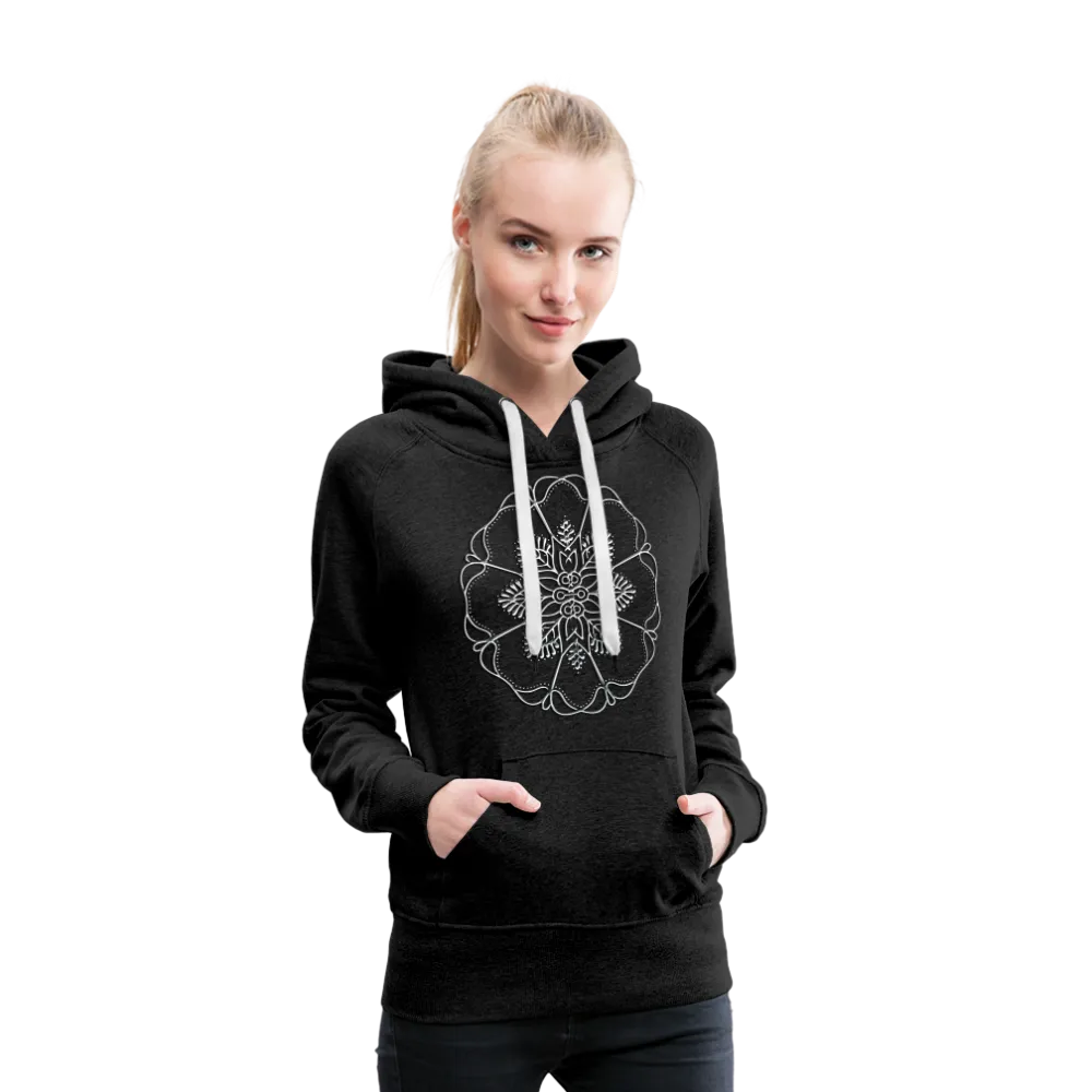 Silver Flor 1 Women’s Premium Hoodie