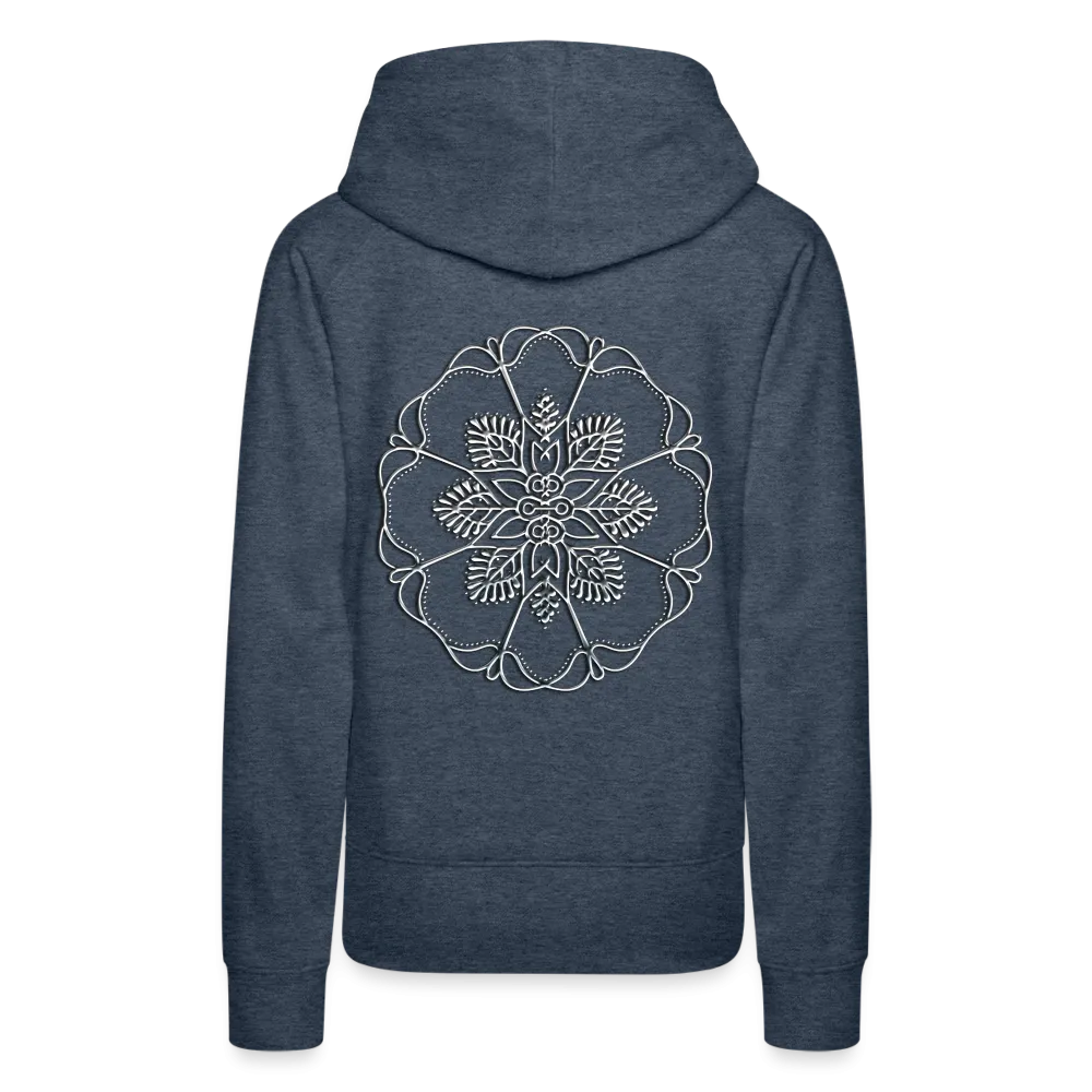 Silver Flor 1 Women’s Premium Hoodie