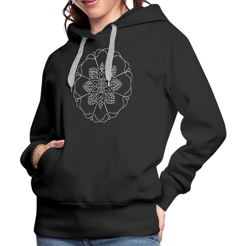 Silver Flor 1 Women’s Premium Hoodie