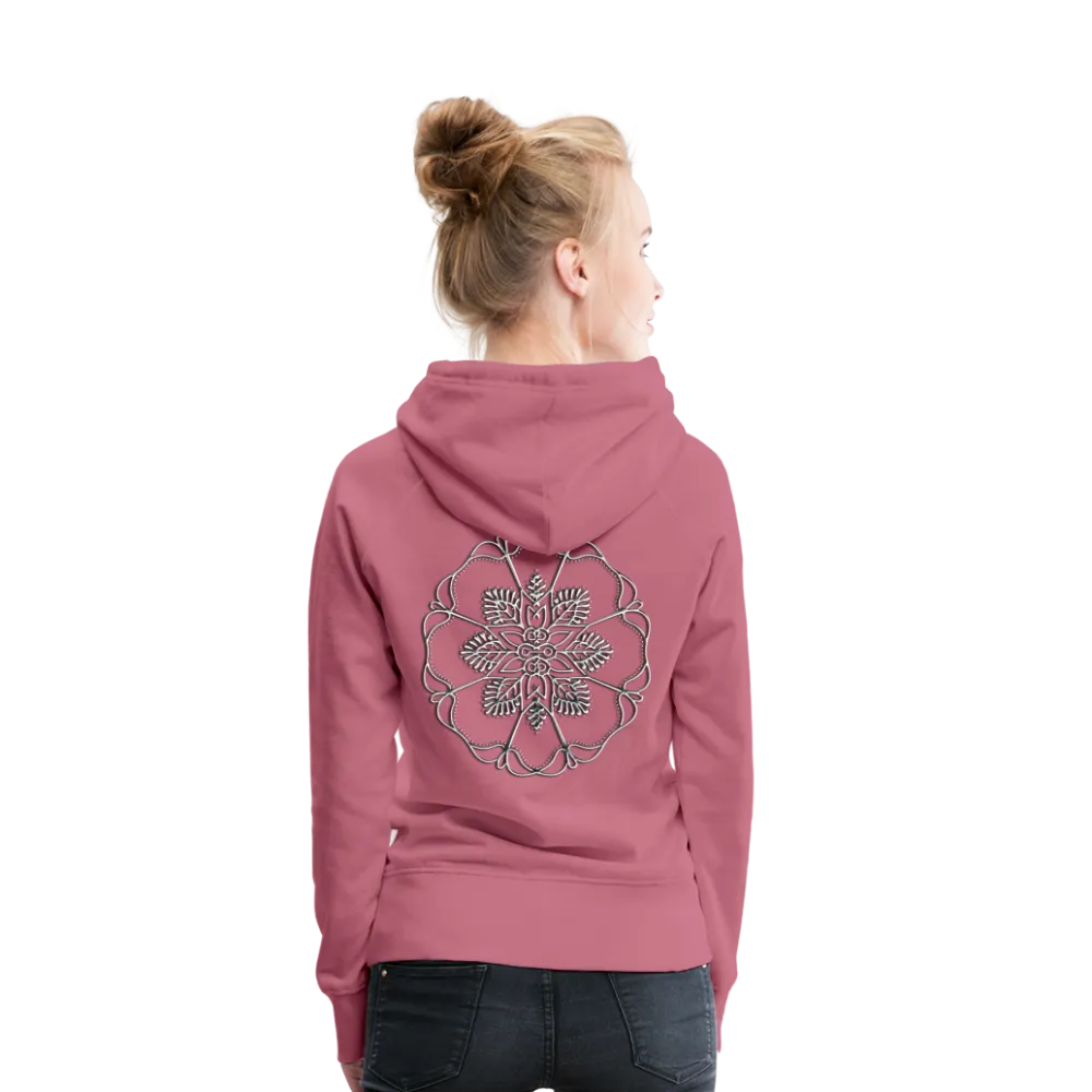 Silver Flor 1 Women’s Premium Hoodie