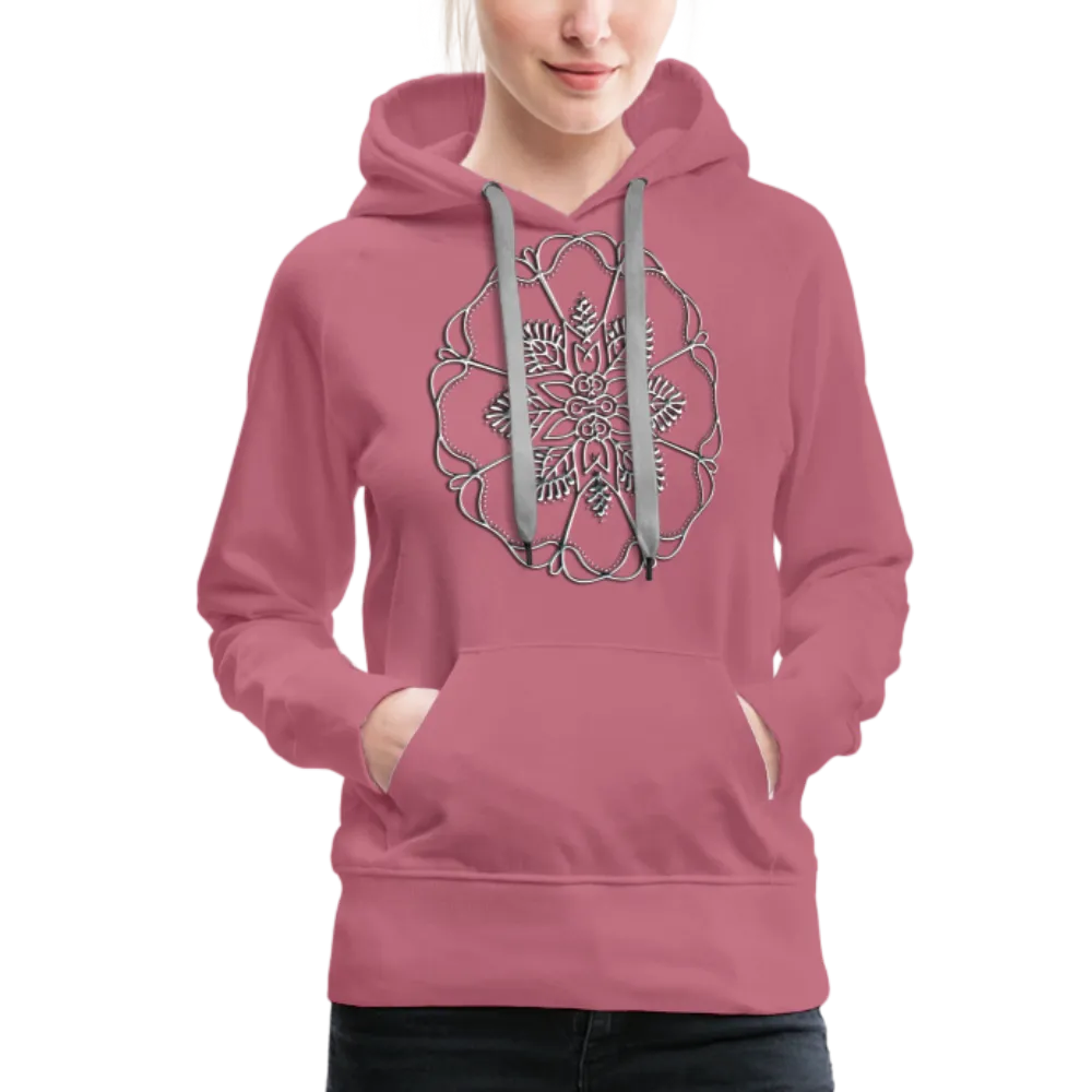 Silver Flor 1 Women’s Premium Hoodie