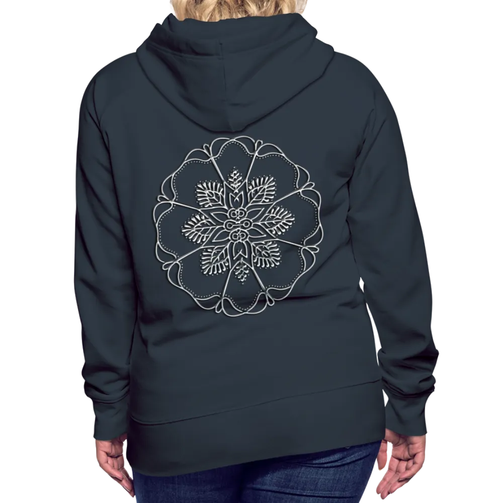 Silver Flor 1 Women’s Premium Hoodie